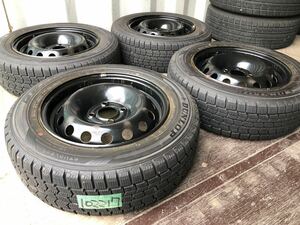 ルノー純正 14inch 5.5j+36 × DUNLOP 175/65R14 PCD100 4穴 カングー スタッドレス