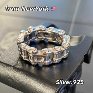 24号 指輪 NY シルバーリング【24号】メンズリング SILVER925 キャタピラ アラベスク fashion rings