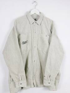 エレメント ELEMENT コーデュロイシャツ シャツジャケット ビッグシルエット BB022-107 長袖 XL ライトベージュ メンズ 中古 /FV