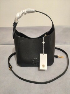 144690★Tory Burch★Thea Small Bucket Bag 新品 ショルダーバッグ トートバッグ ブラック 2way 新作 クーポン消化