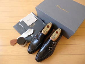 ☆新品！ 最高峰！ サントーニ Santoni リミテッドエディション Limited Edition ダブルモンク 付属品完備 51/2サイズ B☆