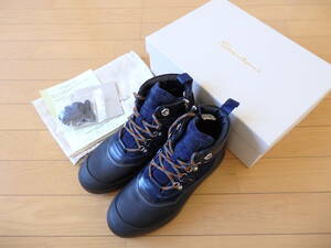 ☆新品！ 最高級！ サントーニ Santoni サイドジップブーツ B38D NAVY イタリア製 61/2サイズ☆