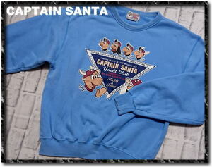 ★CAPTAIN SANTA　キャプテンサンタ　プリント入りトレーナー　水色★