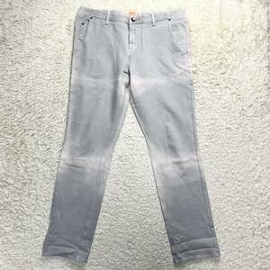 HUGO BOSS Regular Slim ヒューゴボス グラデーション デニム パンツ Gパン メンズ グレー 34 ビックサイズ