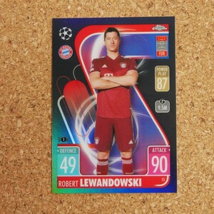 Topps match attax Robert Lewandowski 15シリ マッチアタックス ロベルト・レヴァンドフスキ バイエルン バルセロナ refractor soccer