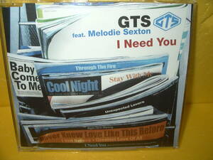 【CD/非売品プロモ】GTS feat. Melodie Sexton「I Need You」