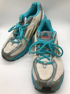 ■【YS-1】 アディダス adidas スニーカー ■ 24,5cm 水色系 × 白系 【同梱可能商品】K■