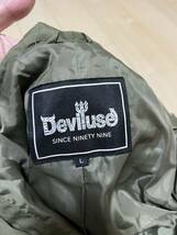 deviluse デビルユース　モッズコート　薄手　カーキ スプリングコート　アウター Lサイズ_画像5