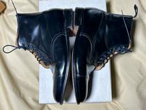 美品 Lloyd Footwear ロイドフットウェア Black calf capped derby boot レースアップブーツ サイズ26.5㎝_画像5