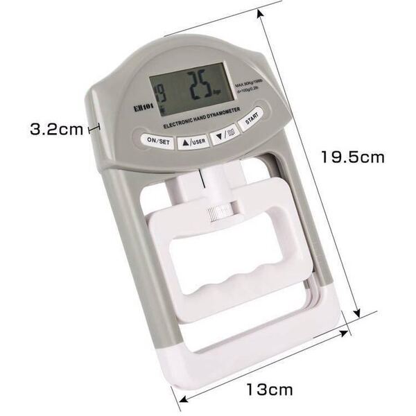 ★送料無料 新品 2個セット 握力計 デジタル 握力測定 記録更新機能付き 19人登録
