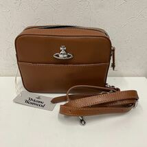 ①Vivienne Westwood ショルダーバッグ レザー brown 43030064_画像1