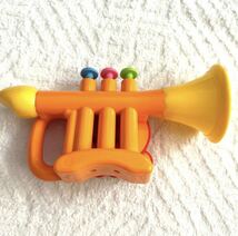 【送料無料】【美品】アンパンマン　うちの子天才 トランペット　ラッパ　笛　知育玩具_画像3