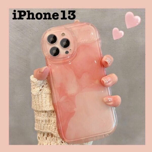 iPhoneケース12韓国 かわいい お洒落　ペアルック スマホケース ピンク