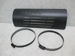 H* Rebel 250.500 for muffler cover 0111 stainless steel. muffler guard. protector. heat insulating material attaching.REBEL. with logo. free shipping ( one part region except out )