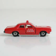 トミカ 日本製 外国車シリーズ 1976 DODGE CORONET OUSTOM ダッジ TOMICA ミニカー モデルカー TOMY FIRE CHIEF 消防車_画像5