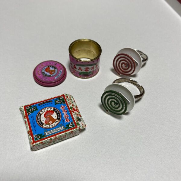 缶詰リングコレクション 金鳥の渦巻 蚊取り線香ペアリング ローズの香り 10巻