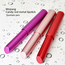 ◆●万年筆【MAJOHN】Candy メタルリップスティック型 ミニ万年筆 ピンク PINK 桃 EF極細相当 両用式 ミニコンバーター付 1円～新品/MN3-PK_画像4