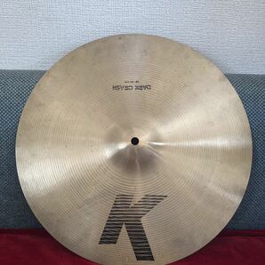 【最初期のIAK】K Zildjian Dark Crash 16インチ 1130g 1986～1987年製の画像1