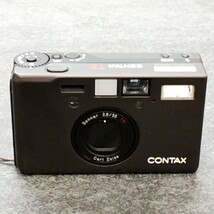 【TM0123】 CONTAX コンパクト コンパクトフィルムカメラ コンタックス カメラ ブランド 通電確認済み 箱付き 取説付 京セラ コレクション_画像3