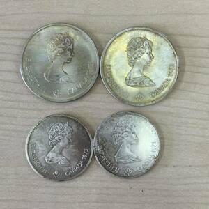 【T0127】カナダ モントリオール オリンピック エリザベス女王 10ドル2枚 5ドル2枚 古銭 硬貨 貨幣 記念硬貨 銀貨 コイン コレクション