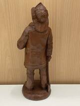 【TK0125】RED MILL MFG アメリカ 木彫り 男性 置物 木製 彫刻 手作り R.WETHERBEE c91_画像5