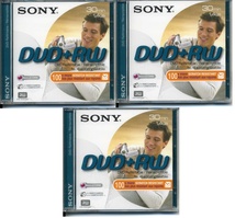 送料無料・新品即決★Sony 8cmDVD+RW 30分 3枚 DVDビデオカメラ用★_画像1