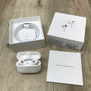 164 D 1円〜 AirPods Pro MQD83J/A 2nd generation 第2世代 ライトニング エアポッズ プロ ワイヤレス イヤホン Apple アップル 中古