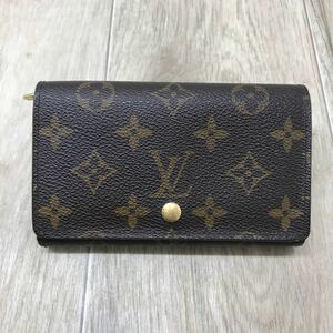 E◆ LOUIS VUITTON / L字ファスナー 財布 モノグラム ポルトモネ ビエ トレゾール M61730 ルイヴィトン ※剥がれあり※ 