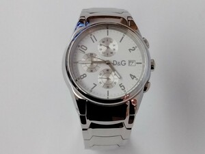 D＆G 腕時計 本体 クロノグラフ シルバー ドルチェ&ガッバーナ 4H60102