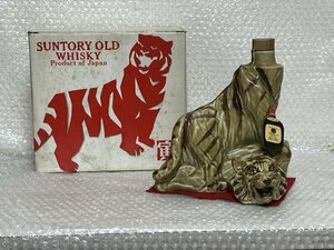 【 未開栓 】SUNTORY OLD WHISKEY サントリー オールド ウイスキー 干支 虎 700ml 43% 箱付 古酒 昭和61年 トラ 寅 タイガー ■ 英416