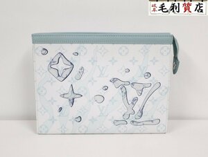 ルイヴィトン LOUIS VUITTON ポシェットヴォワヤージュMM M22763 モノグラム アクアガーデン バッグ 極美品 クラッチバッグ