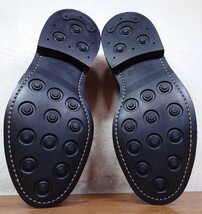 【1度使用程度/極美品】英国製 Tricker's/トリッカーズ カントリー ウィングチップ US71/2 Fit.5 25.5cm相応 ブラック 黒/バートン cheaney_画像5