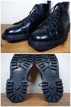 【美品】英国製 Tricker's/トリッカーズ M6077 モンキーブーツ US7 Fit.5 25cm相応 カントリー ブラック 黒/クロケット cheaney_画像8