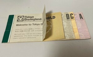 東京ディズニーランド　ビッグ10　チケット　使用済み　コレクション　1988年ごろ