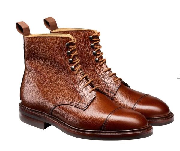 CROCKETT&JONES CONISTON Tan Scotch grain