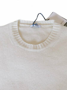 Maloマーロ ヴァージンウールニット メンズセーター オフホワイト サイズ50