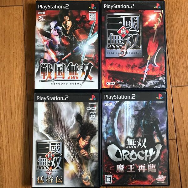 PS2 戦国無双　三国無双　無双オロチ　4枚セット