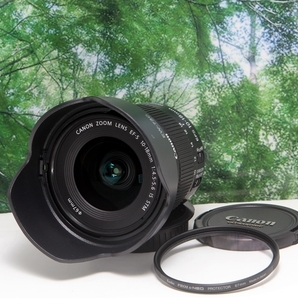 ☆手ぶれ補正するめちゃ軽い超広角レンズ♪canon EF-S10-18mm IS STM♪レンズフード付きで気分はプロカメラマン☆