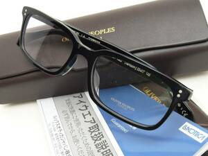 新品★オリバーピープルズ メガネ OV5102A 1005-53 DENISON-J 5102 ブラックフレーム OLIVER PEOPLES 正規品 専用ケース付 希少 人気モデル