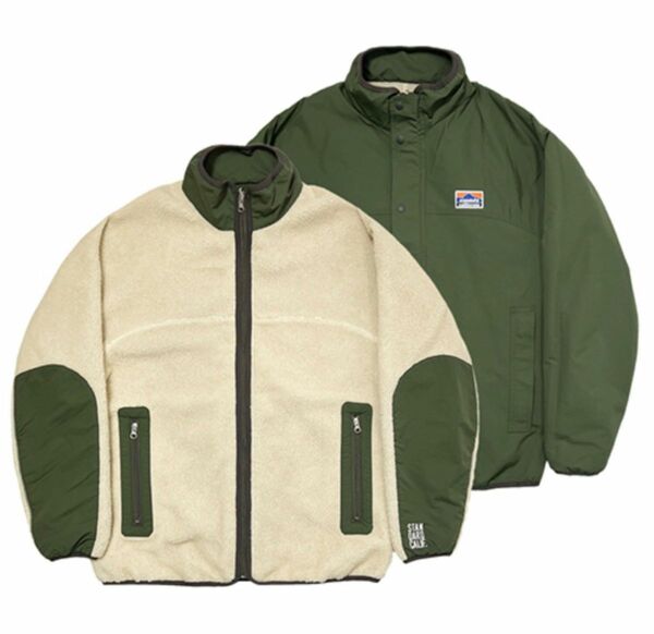 スタンダードカリフォルニア　SD Reversible Fleece Jacket ベージュ Ｌ