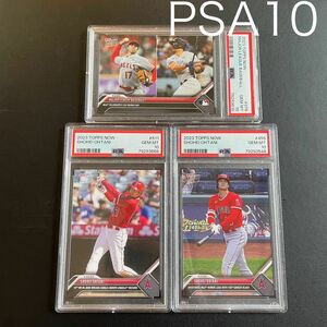 【PAS10 鑑定済 3枚セット】大谷翔平 カード topps now ドジャース移籍 SHOHEI TOPPS