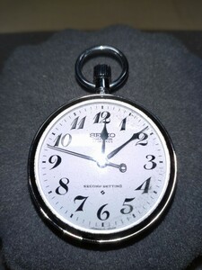 国鉄　懐中時計 金局　セイコー 鉄道時計 手巻き　稼働品 懐中時計