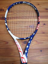 【限定モデル】Babolat PURE AERO US バボラ ピュア アエロ US 2016 限定星条旗カラー　中古美品①_画像6