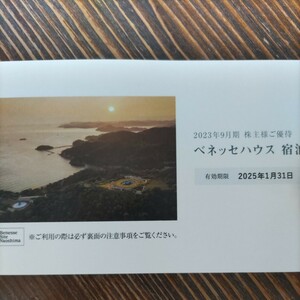 ベネッセホールディングス 株主優待 ベネッセハウス 30%割引券 期限2025年1月31日　送料無料　最新 杉本博司ギャラリー 時の回廊