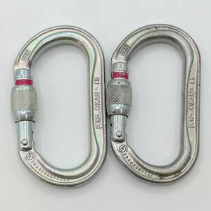 【中古】[2点セット] ペツル オグザン OXAN SL ロッキングカラビナ スクリューロック PETZL クライミング 高所作業