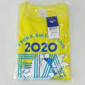 【中古・未使用品】ミズノ 競泳 FIA マスターズ 2020 スイミング チャンピオンシップ ドライシャツ Tシャツ XL ユニセックス MIZUNO 水泳
