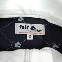 【中古・未使用品】FairPlay Koszulka Competition shirt FP SUZY ハーフジップ 半袖 シャツ フェアプレイ S ネイビー レディース 乗馬_画像4