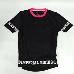 【中古・未使用品】IMPERIAL RIDING SHIMMER 半袖 Tシャツ インペリアルライディング S ブラック レディース 乗馬