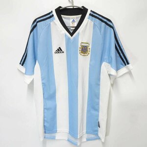 【中古】アディダス サッカー アルゼンチン代表 2002日韓 Ｗ杯 南米予選時 ユニフォーム ホーム M ADIDAS