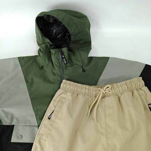 【中古・未使用品】[上下セット] ニキータ WILLOW ANORAK プルオーバー ジャケット ジョガーカーゴ パンツ NIKITA M レディース